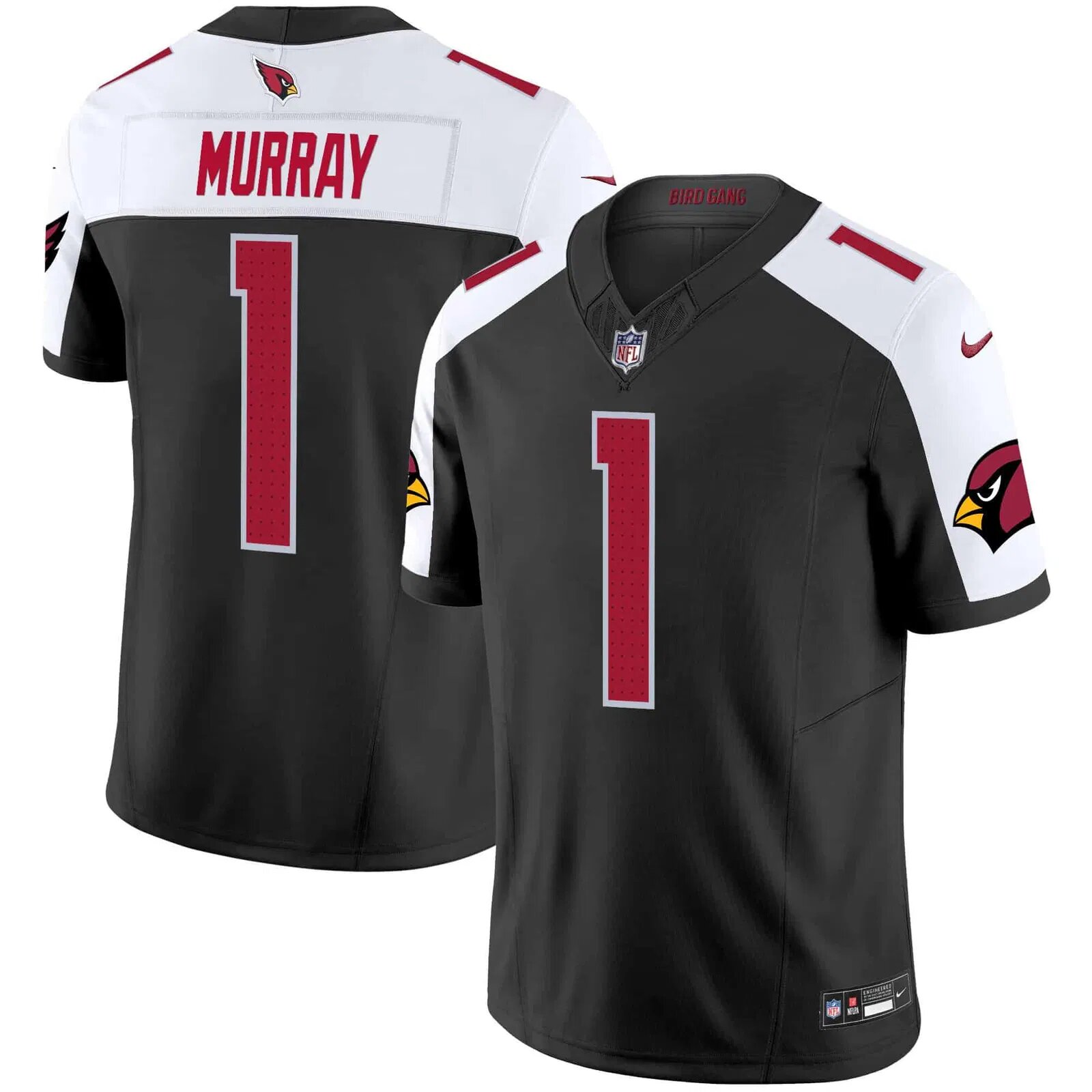 Men Arizona Cardinals 1 Murray Black Nike 2024 Vapor Limited NFL Jersey